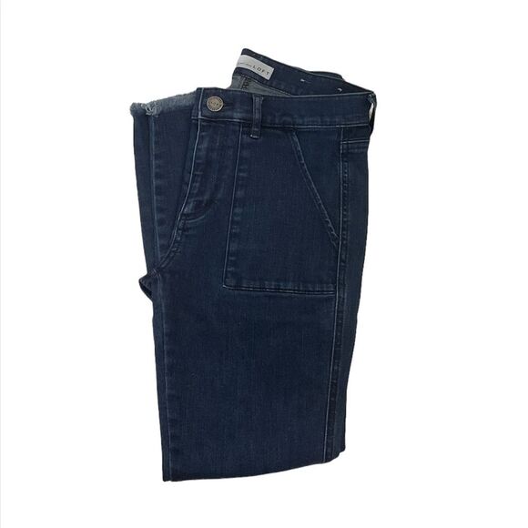 Loft Utility Skinny Jeans in Dark Indigo Wash Size 26 - Picture 1 of 10